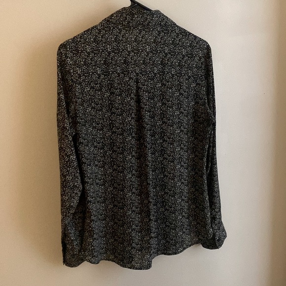 Express Portofino Long Sleeve Printed Blouse Small - Picture 5 of 6